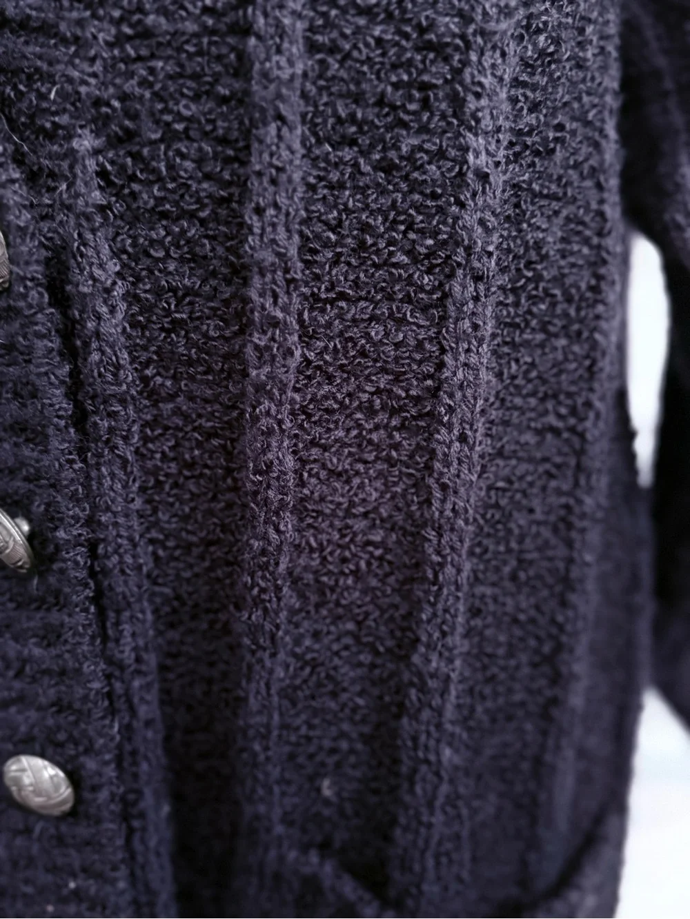 Cozy Navy V-Neck Button Cardigan